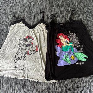 Torrid The Little Mermaid Nightgowns Ariel Disney Lot of 2
